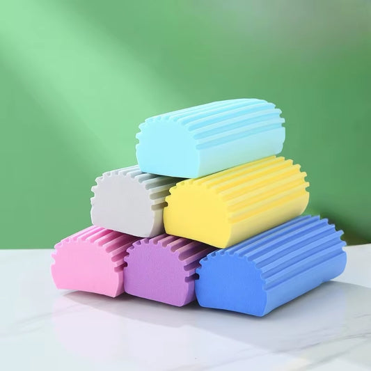 5PCS Damp Clean Duster Sponge Reusable Wet Duster Sponge Multiple Colors of Cleansing and Dusting Tools