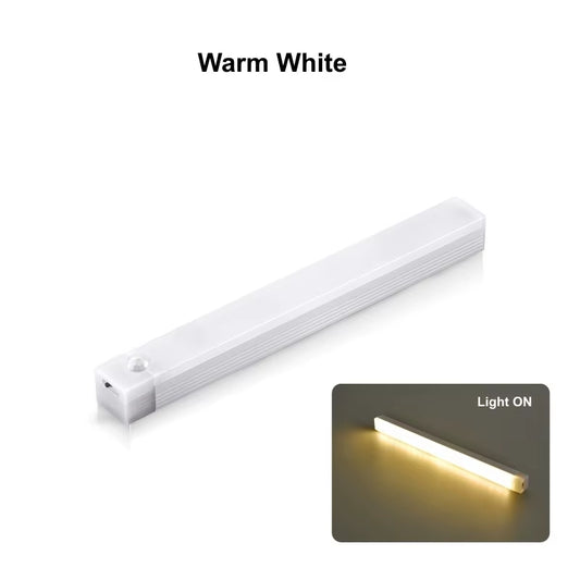 Motion Sensor LED Cabinet Light Rechargeable Versatile Use Portable Cordless Magnetic for Kitchen Bedroom Detector Light
